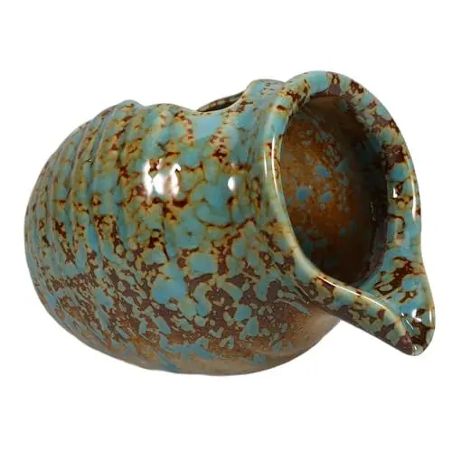 Produktbild: UPKOCH Tontopf Ökologischer Tank Features Garten Wasserbrunnen Outdoor Wasserspiel Garten Wasserfall Wasserfall Glas Für Innenkrüge Garten Brunnen Glas Umwälzkeramik Grün