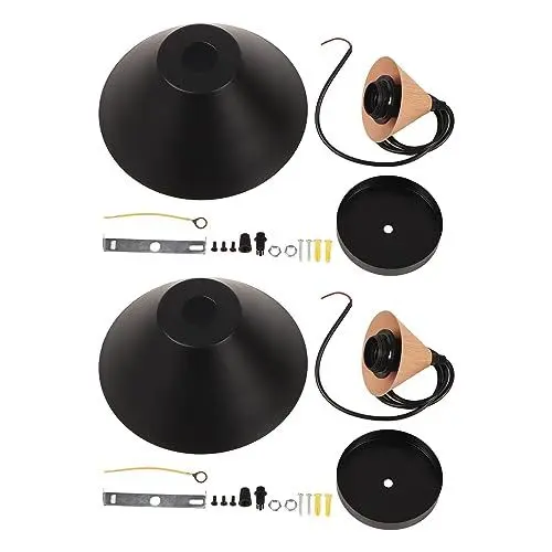 Produktbild: Uplory 2 Sätze industrieller Retro-Kronleuchter, Bauernhaus-Kronleuchter mit Metallaufhängung, verwendet für den Flur, das Schlafzimmer, die Kücheninsel, das Spülbecken im