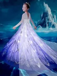 Produktbild: UPORPOR LED Leuchtendes Prinzessin Kleid Mädchen, Weihnachtskleid für Mädchen, Halloween LED Kostüm für Teenager, Verkleidung Karneval Cosplay Geburtstags Party