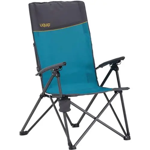 Produktbild: Uquip Campingstuhl Becky Strandstuhl Faltstuhl Klappstuhl Verstellbar 120 kg