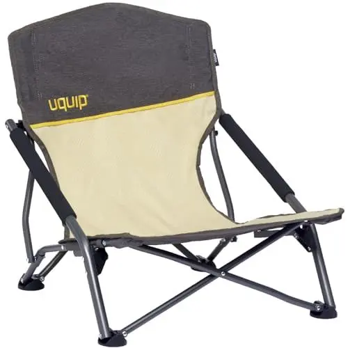 Produktbild: Uquip Strandstuhl Sandy Campingstuhl Faltstuhl Klappstuhl Faltbar Niedrig 120 kg Sand