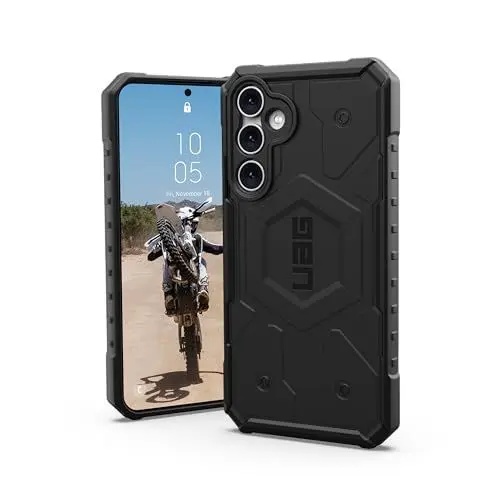Produktbild: URABN Armor Gear Pathfinder Case für Samsung Galaxy S23 FE Hülle (Offiziell Designed for Samsung Zertifiziert, Wireless Charging kompatibel, Fallschutz nach Militärstandard) schwarz