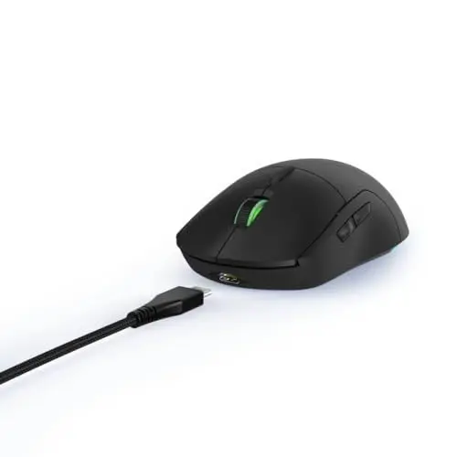 Produktbild: uRage Gaming-Maus mit Kabel „Reaper 250“ (Rainbow LED, ultra leicht, Rechtshänder, 6 programmierbare Tasten, 6.200 dpi, optischer Sensor, Software, abnehmbares Kabel) schwarz