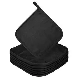 Produktbild: URAQT 6 Stück Abschminktuch aus Mikrofaser, 20 x 20 cm Wiederverwendbar Mikrofaser Gesichtsreinigungstuch, Make-up-Entferner-Tücher, Wiederverwendbar, Für Daily Travel Cosmetic(Schwarz)