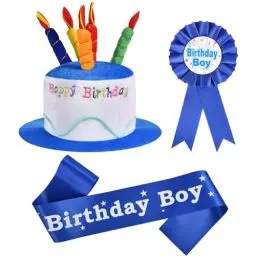 Produktbild: URAQT Geburtstagskrone Junge, Geburtstag Hüte aus Plüsch mit Kerzen, Geburtstagskrone Kinder Mädchen Jungen, Geburtstag Kinder Partyhüte für Geburtstagsdeko Kindergeburtstag Party Deko
