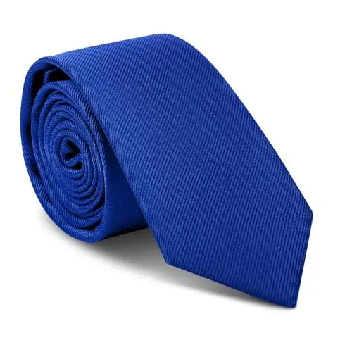 Produktbild: URAQT Herren Krawatten, Klassische Schmale Krawatte 6 cm für Herren, Elegant Hochzeit Krawatte für Büro oder Festliche Veranstaltunge(Königliches Blau)