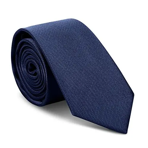 Produktbild: URAQT Herren Krawatten, Klassische Schmale Krawatte 6 cm für Herren, Elegant Hochzeit Krawatte für Büro oder Festliche Veranstaltunge(Blau)