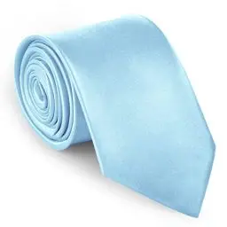 Produktbild: URAQT Herren Krawatten, Satin Elegant Krawatte 8 cm für Herren, Klassische Hochzeit Krawatte für Büro oder Festliche Veranstaltungen (Blau)