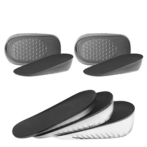 Produktbild: URAQT Höhe Erhöhung Einlegesohle Gel, 2 Paar Erhöhung Schuheinlagen, Höhe Erhöhen ​Fersen Einlegesohlen, Bequeme Height Increase Insole, Unsichtbare Schuhlifteinsätze Stoßdämpfung