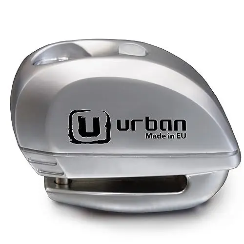 Produktbild: urban UR22 Bremsscheibenschloss Ohne/Mit Alarm Hi-Tech 120dB+LED+Warnfunktion Optionale Aktivierung, Langlebige Batterie, Wasserdicht, Motorradschloss Diebstahlsicherung Vespa Spezial Universal 6mm