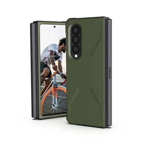 Produktbild: Urban Armor Gear Civilian Schutzhülle für das Samsung Galaxy Z Fold 3 5G Hülle (Offiziell Designed for Samsung Zertifiziert, Wireless Charging kompatibeles Cover, Sturzfestes Case) Olive