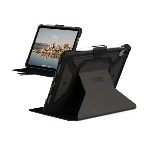 Produktbild: Urban Armor Gear Metropolis SE Case für Apple iPad 10.9 (10. Generation 2022) (Apple Pencil Halterung, Sturzfest, Wake/Sleep, Standfunktion) schwarz