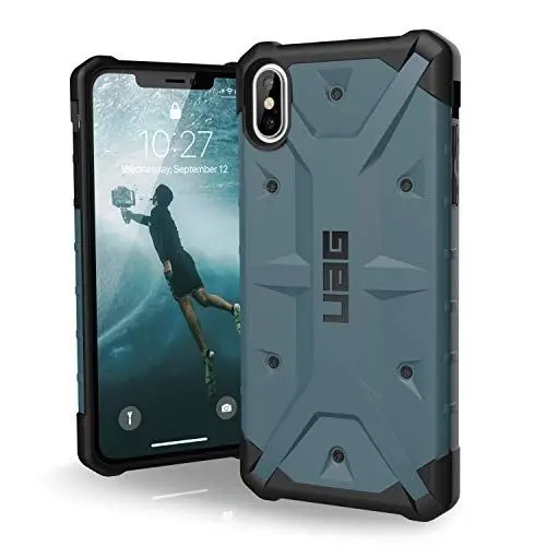 Produktbild: Urban Armor Gear Pathfinder Schutzhülle nach US-Militärstandard für Apple iPhone Xs Max (slate) (Qi kompatibel I Verstärkte Ecken I Sturzfest I Antistatisch I Vergrößerte Tasten) - 111107115454