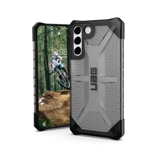 Produktbild: Urban Armor Gear Plasma Schutzhülle Samsung Galaxy S22 Plus Hülle (Designed for Samsung Zertifiziert, Wireless Charging kompatibles Cover, Sturzfeste Handyhülle) ash (grau transparent)