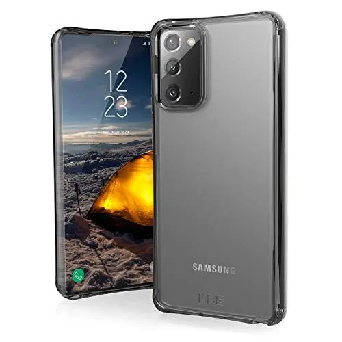 Produktbild: Urban Armor Gear Plyo Hülle für Samsung Galaxy Note20 (5G) (6,7'' Zoll) (Offiziell Designed for Samsung, Wireless Charging kompatibel, Air-Soft Ecken, Ultra Slim Bumper) Ice (transparent)