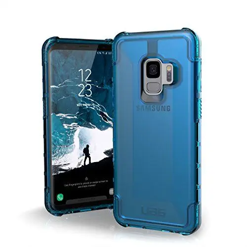 Produktbild: Urban Armor Gear Plyo Schutzhülle nach US-Militärstandard für Samsung Galaxy S9 - transparent (blau) (