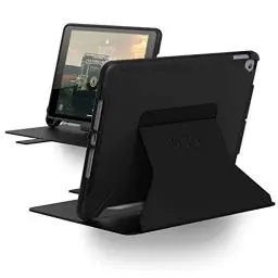 Produktbild: Urban Armor Gear Scout Folio Hülle für Apple iPad 10,2 Zoll (2020 & 2019) Schutzhülle (Standfunktion, Stifthalter für Apple Pencil und Logitech Crayon, Apple Smart Keyboard kompatibel) schwarz