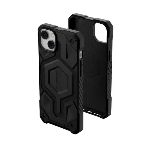 Produktbild: Urban Armor Gear UAG Monarch Pro Schutzhülle kompatibel mit Apple iPhone 14 Plus (Wireless Charging/Magnetische Aufladung kompatibel, 5-Schichten Schutz) schwarz