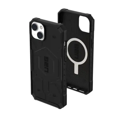 Produktbild: Urban Armor Gear UAG Pathfinder Case kompatibel mit Apple iPhone 14 Plus (Wireless Charging/Magnetisches Aufladen kompatibel, Fallschutz nach Militärstandard) schwarz