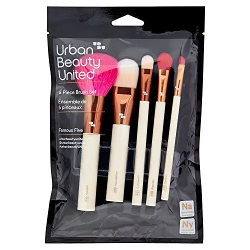 Produktbild: Urban Beauty United Famous Five 5 Piece Brush Kit by Urban Beauty United