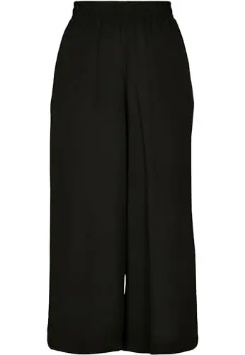 Produktbild: Urban Classics Damen Ladies Wide Viscose Culotte Freizeithose, Black, XS
