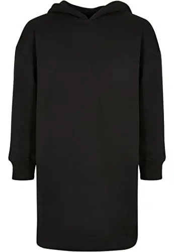 Produktbild: Urban Classics Damen Girls Oversized Terry Hoody Dress Black, 134/140