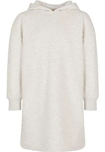 Produktbild: Urban Classics Damen Girls Oversized Terry Hoody Dress lightgrey, 134/140