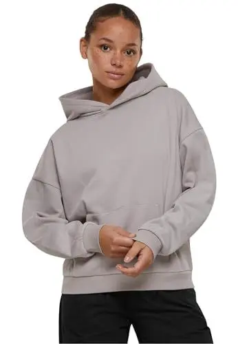 Produktbild: Urban Classics Damen Hoodie Ladies Organic Oversized Hoody, Hoodie für Frauen, Bio-Baumwolle, cloud, 5XL
