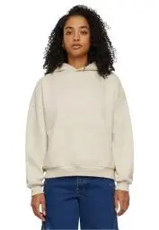 Produktbild: Urban Classics Damen Hoodie Ladies Organic Oversized Hoody, Hoodie für Frauen, Bio-Baumwolle, whitesand, 5XL