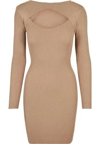 Produktbild: Urban Classics Damen Ladies Cut Out Casual Dress, unionbeige, XS
