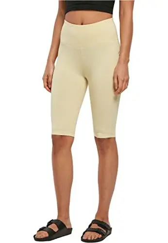 Produktbild: Urban Classics Damen TB5014-Ladies Organic Stretch Jersey Cycle Yoga-Shorts, softyellow, XS
