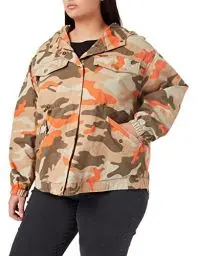Produktbild: Urban Classics Damen Ladies Oversized Parka Jacket Jacke, Brick Camo, M
