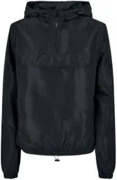 Produktbild: Urban Classics Damen Ladies Recycled Basic Pull Over Jacket Jacke, Schwarz, M EU