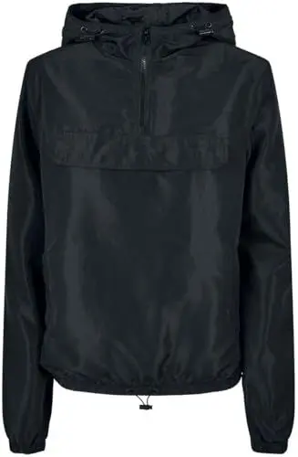 Produktbild: Urban Classics Damen Ladies Recycled Basic Pull Over Jacket Jacke, Schwarz, M EU
