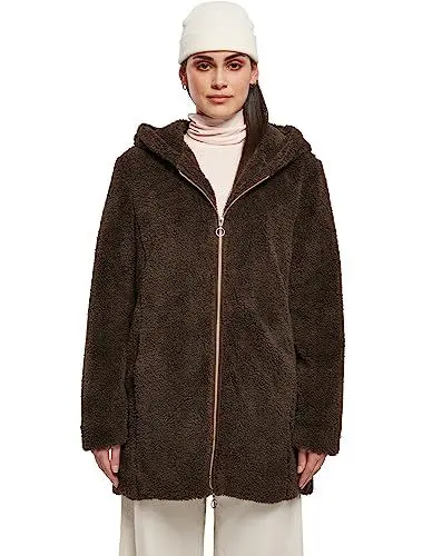 Produktbild: Urban Classics Damen Ladies Sherpa Jacket Jacke, Brown, S