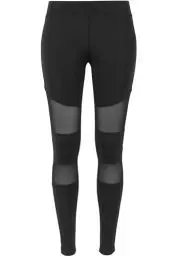 Produktbild: Urban Classics Damen Ladies Tech Mesh Leggings, Black, M
