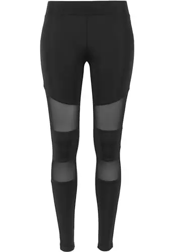 Produktbild: Urban Classics Damen Ladies Tech Mesh Leggings, Black, S