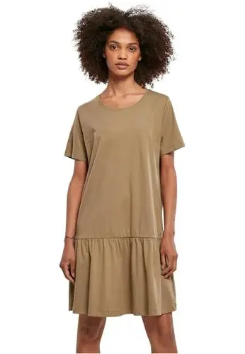 Produktbild: Urban Classics Damen Ladies Valance Tee Dress Khaki, M