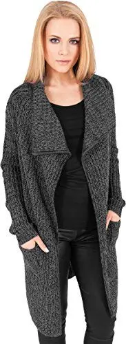 Produktbild: Urban Classics Damen Mantel Knitted Long Cape, Charcoal, XS, TB1079-00091-0058