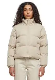 Produktbild: Urban Classics Damen TB4759-Ladies Short Peached Puffer Jacket Jacke, wetsand, 3XL