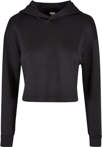 Produktbild: Urban Classics Damen TB5464-Ladies Short Scuba Hoody Kapuzenpullover, Black, XS