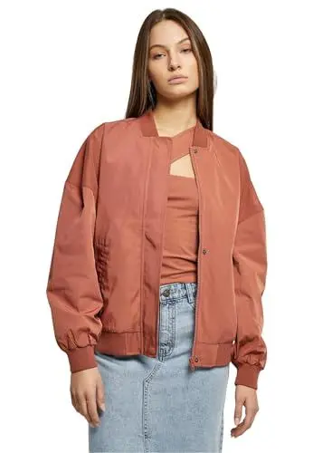 Produktbild: Urban Classics Damen TB5488-Ladies Recycled Oversized Light Bomber Jacket Jacke, Terracotta, XS
