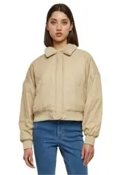 Produktbild: Urban Classics Damen TB6070-Ladies Pilot Bomber Jacket Jacke, wetsand/Sand, XXL