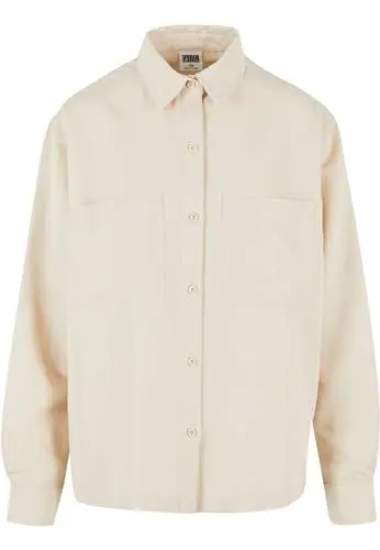 Produktbild: Urban Classics Damen TB6071-Ladies Oversized Twill Shirt Hemd, Sand, XXL