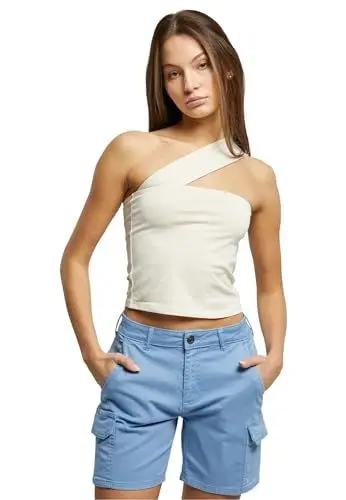 Produktbild: Urban Classics Damen Top Ladies One Strap Top whitesand 4XL