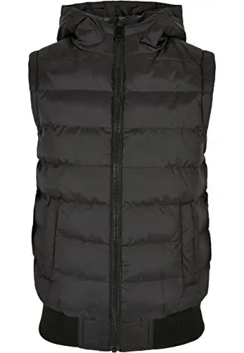 Produktbild: Urban Classics Garçon Boys Small Bubble Hooded Veste, black/black, 158-164 EU
