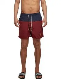 Produktbild: Urban Classics Herren Badehose Block Swim Shorts nvy/burgundy M