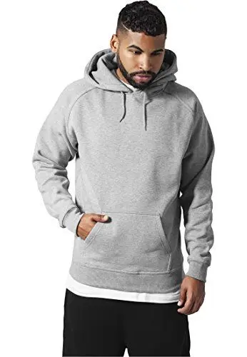 Produktbild: Urban Classics Herren Blank Hoody Kapuzenpullover, grey, L