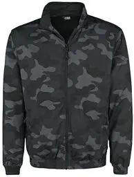 Produktbild: Urban Classics Herren Camo Track Jacket Sportjacke, Mehrfarbig (Darkcamo 00707), Large (Herstellergröße: L)