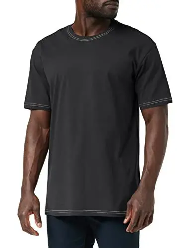 Produktbild: Urban Classics Heavy Oversized Contrast Stitch Tee Black/electriclime S